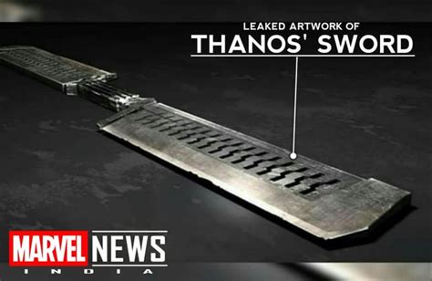 A leaked artwork of Thanos' new sword : r/MarvelStudiosSpoilers