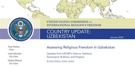 USCIRF Releases New Report on Religious Freedom Conditions in Uzbekistan | United States ...