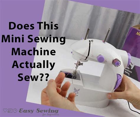 How to Thread a Mini Sewing Machine Tutorial - Easy Sewing For Beginners