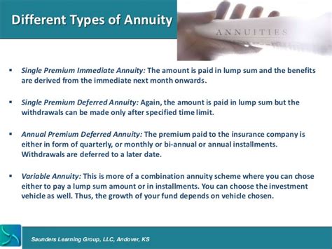 Annuities: Different Types Of Annuities