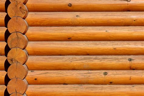 "Wooden Logs Wall Background" by kirilart | Redbubble