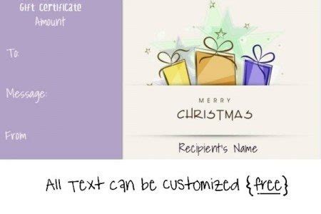 Editable Christmas Gift Certificate Template Free | 23 Designs