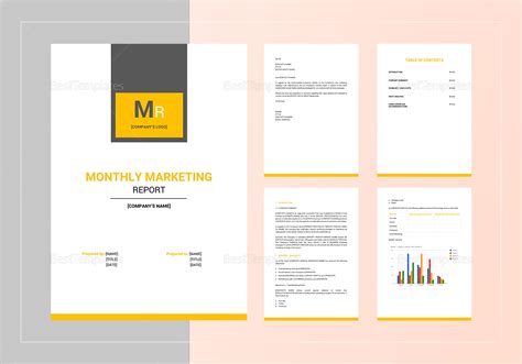 Monthly Marketing Report Template in Word, Google Docs, Apple Pages