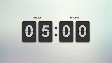 5 minute timer/countdown - YouTube