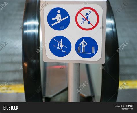 Escalator Guidelines. Image & Photo (Free Trial) | Bigstock