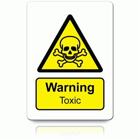 Buy Warning Toxic Labels | Danger & Warning Stickers