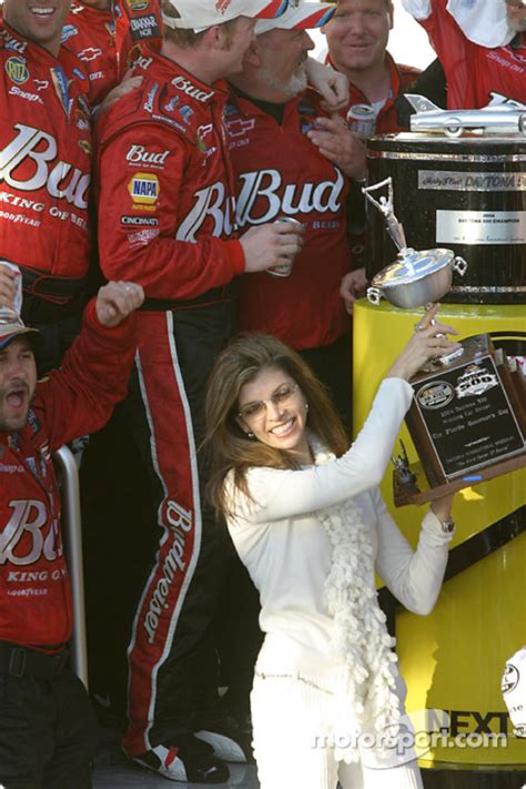 Teresa Earnhardt accepts the Florida Governor's Trophy for the winning ...