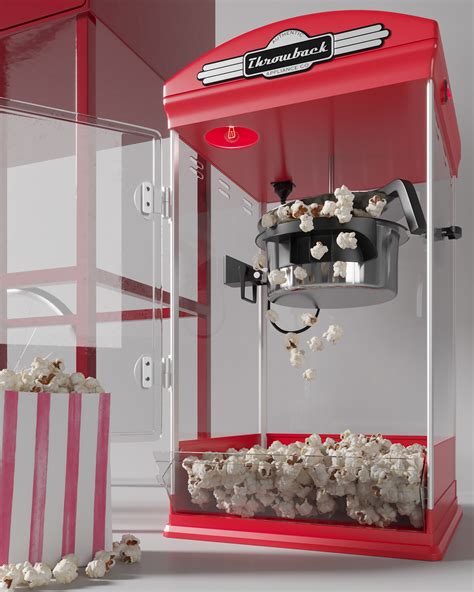 Throwback Movie Theatre Popcorn Machine with Cart on Behance