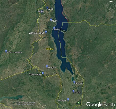Lake Malawi National Park Map