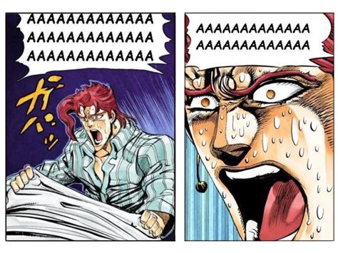 made the kakyoin screaming meme so the panels are the same size for a ...