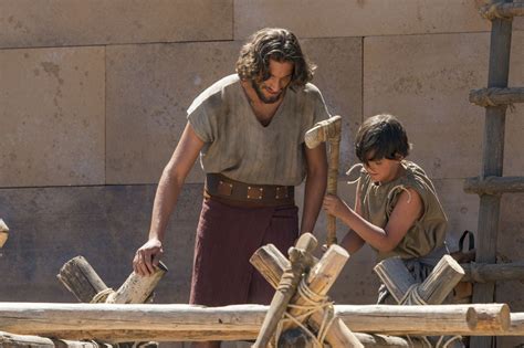 Nephites working on the temple