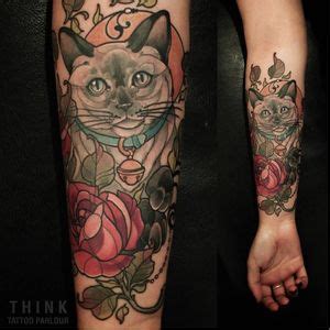 Tattoo uploaded by JenTheRipper • Hell cat by Ma Reeni #MaReeni #neotraditional #hellcat #cat ...