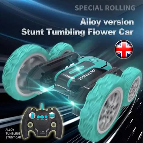 LED REMOTE CONTROL Cars 2.4GHz Double Sided Stunt Car, 360° Rotating 4WD RC Car £14.48 - PicClick UK