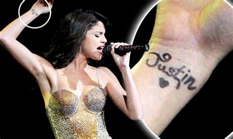 The Small but Meaningful Selena Gomez Tattoo – Shower Gate