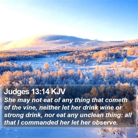 Judges 13:14 KJV Bible Verse Images