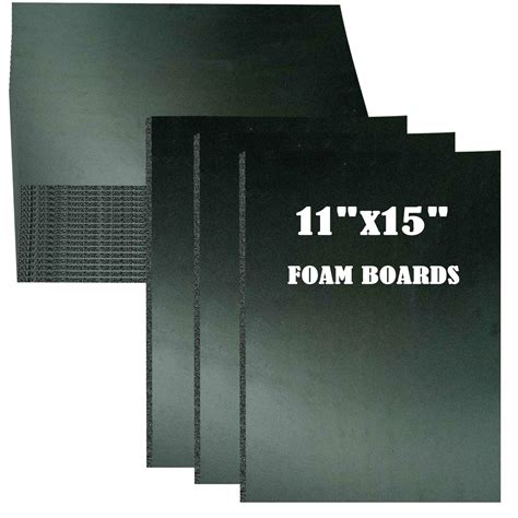 Buy 15Pack Foam Core Board, 11”x15” Black Foam Board, 3/16” / 5MM Thick ...