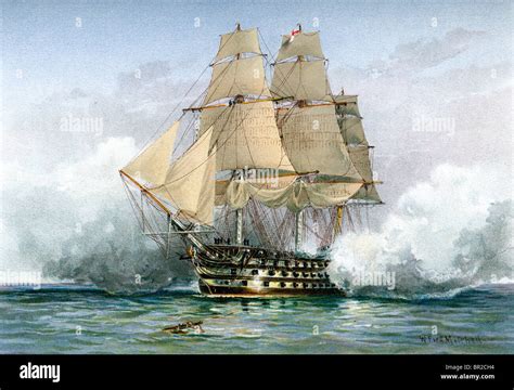 HMS Victory first rate ship of the line of the Royal Navy Lord Stock ...