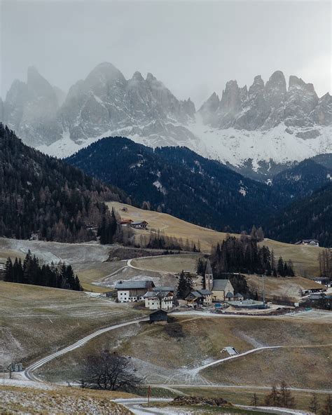 "Small Village In Snowy Mountains" by Stocksy Contributor "Duet Postscriptum" - Stocksy