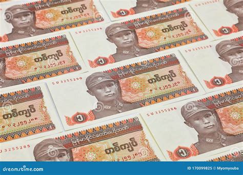 Myanmar Kyats Banknote, Money, Kyat Currency in Myanmar. Editorial ...