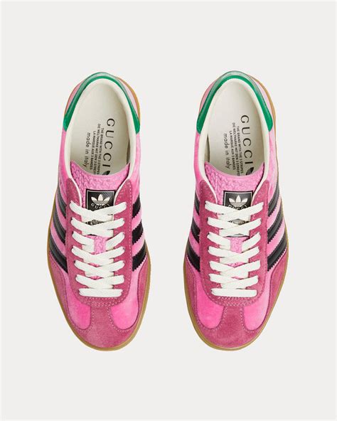 Adidas x Gucci Gazelle Pink Velvet Low Top Sneakers - Sneak in Peace