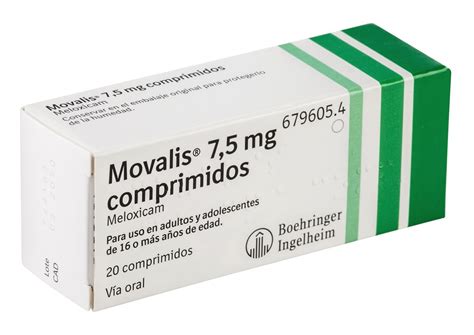 MOVALIS 7,5 mg COMPRIMIDOS, 500 comprimidos.