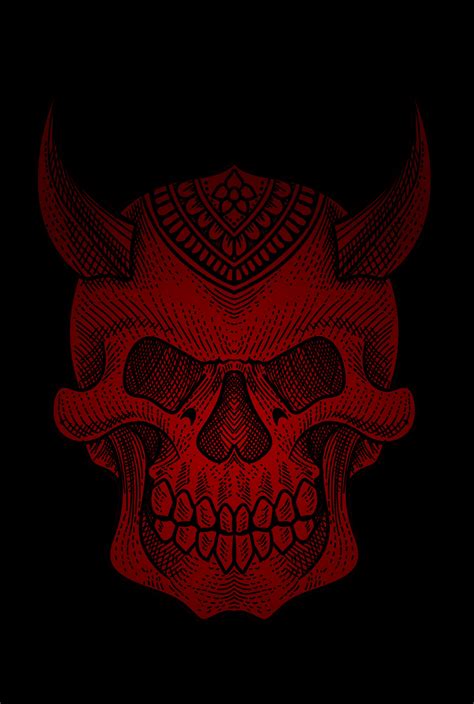 illustration vector demon skull head 4854667 Vector Art at Vecteezy