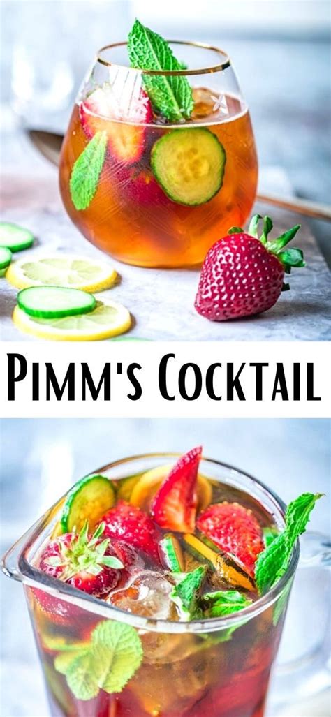 PIMM’S | Pimms cocktail, Pimms recipe, Mint cocktails