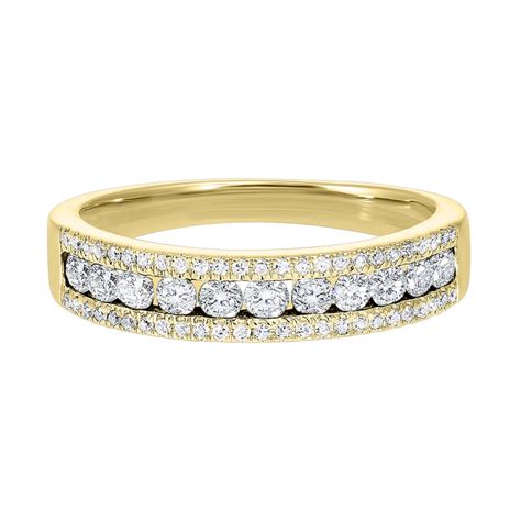 - 14K Yellow Gold Women's Wedding Band - .50CT