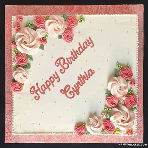 Happy Birthday cynthia Cake Images