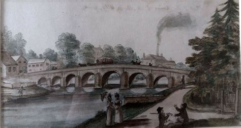 Painting of the bridge at Tadcaster circa 1800 - Tadcaster Historical Society