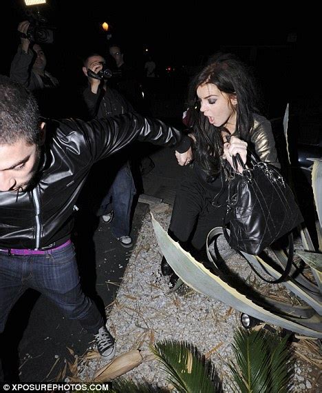 Lindsay Lohan trips over in high heels and falls onto cactus | Daily ...