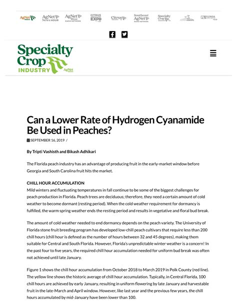 (PDF) Can a Lower Rate of Hydrogen Cyanamide Be Used in Peaches?