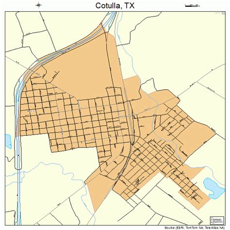 Cotulla Texas Street Map 4817216