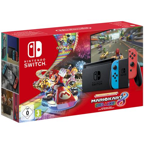 Buy Nintendo Switch Neon + Mario Kart 8 Deluxe on Switch | GAME