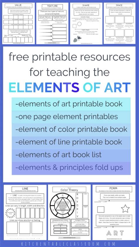 Use these free printable elements of art worksheets to teach the basics ...