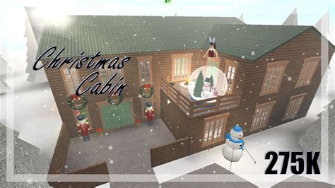 Roblox Bloxburg Christmas Log Cabin Speed Build Youtube - Bank2home.com