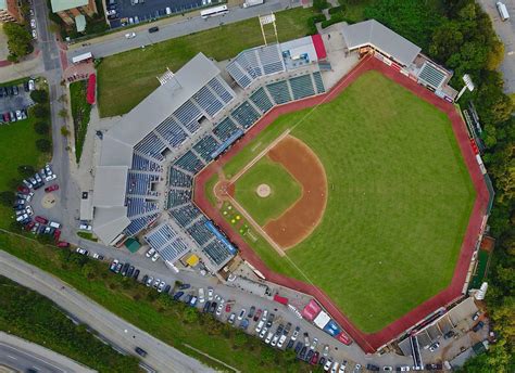 baseball field aerial view photo of baseball field person Image - Free Stock Photo