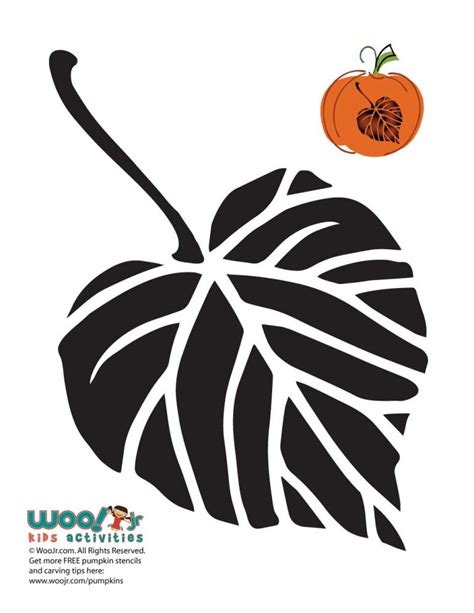 Fall Stencils for Pumpkins and Elegant Crafts | Woo! Jr. Kids Activities : Children's Publishing