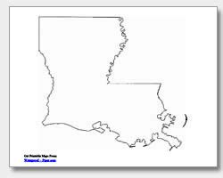 Printable Louisiana Maps | State Outline, Parish, Cities