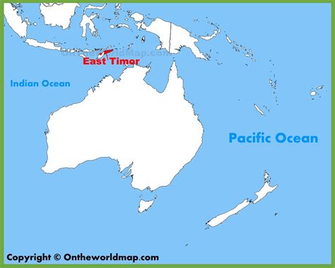 East Timor location on the Oceania map - Ontheworldmap.com