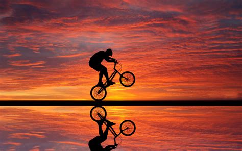 Cycling Sunset, HD Photography, 4k Wallpapers, Images, Backgrounds, Photos and Pictures