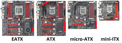 Find out the differences between ATX, Micro ATX and Mini ITX form ...