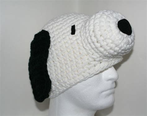 Handmade Dog Hat White With Black Ears - Etsy