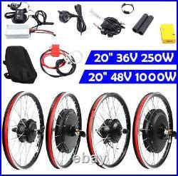 20 DIY Electric Bicycle E-bike Front Wheel Conversion Kit 48V 1000W Motor Hub | Electric Bicycle ...