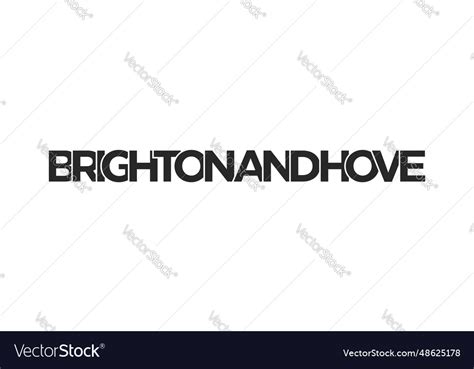 Brighton and hove city in the united kingdom Vector Image