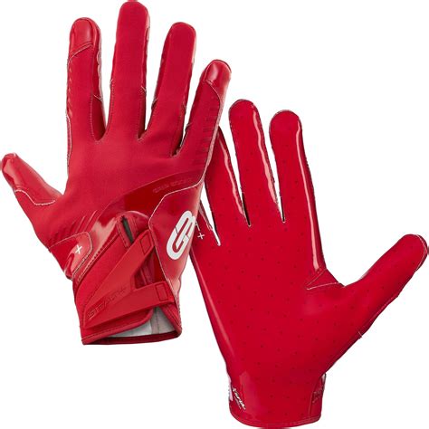 Red Football Gloves | Grip Boost Stealth 6.0 Adult Gloves