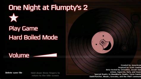 One Night At Flumpty's 2 hard boiled mode(noche completa sin ...