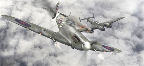 Spitfire Dogfight Wallpaper