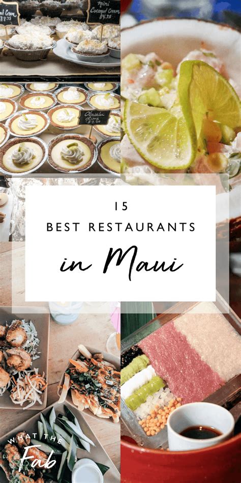 Where To Eat in Maui, Hawaii. Best Restaurants for Fine Dining, for ...