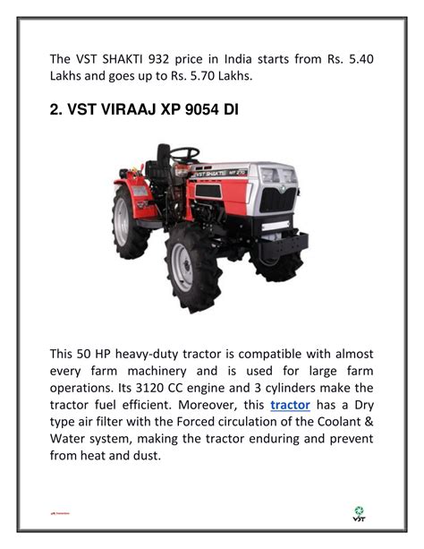 PPT - VST Tractor Models in India with Price and Features PowerPoint Presentation - ID:11516969